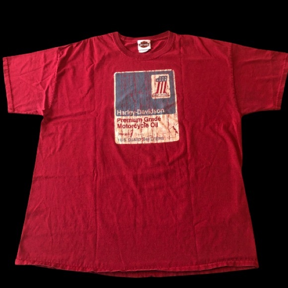 Bald Eagle Harley-Davidson Marquette Michigan Motorcycle Shirt - Picture 1 of 4